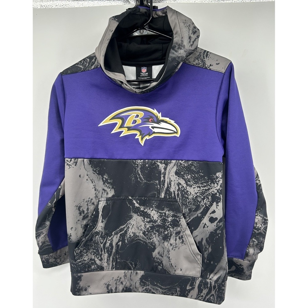 Baltimore Ravens Youth Multicolored Hoodie Sweatshirt Youth Medium 10-12